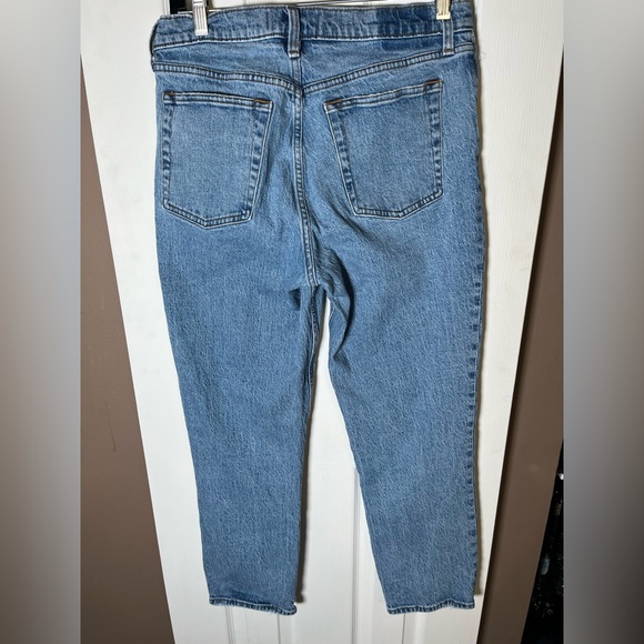Abercrombie & Fitch Curve Love Mid Rise Straight Jeans - Light Wash Denim SZ 29 - Picture 5 of 15